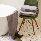 BLEND Handtuch-Set (2 Stk.) • Green-Lilac