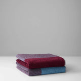 BLEND Handtuch-Set (2 Stk.) • Sky Blue-Bordeaux