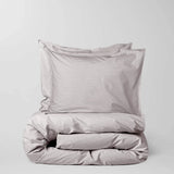 Gestreifter Bettbezug aus Bio-Baumwolle (135 x 200 cm) • Brown-Ecru