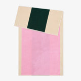 MARTENS & MARTENS Badetuch (70 x 140 cm) • Pink-Dark Green