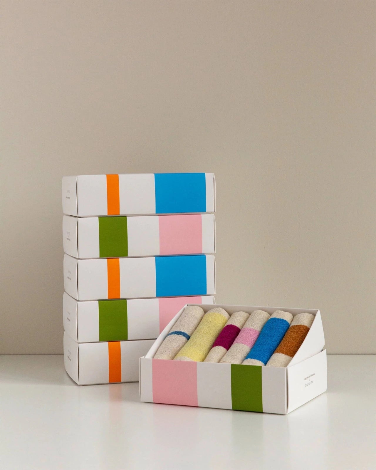 SUITE702 - MARTENS & MARTENS Mini-Handtücher (6er-Set 30 x 30 cm) • Gift Set - ROSA ECK