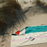 MARTENS & MARTENS Strandtuch (90 x 180 cm) • Pink-Turquoise-Lime-Red