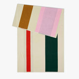 MARTENS & MARTENS Strandtuch (90 x 180 cm) • Red-Dark Green-Toffee-Pink