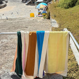 MARTENS & MARTENS Strandtuch (90 x 180 cm) • Red-Dark Green-Toffee-Pink