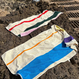 MARTENS & MARTENS Strandtuch (90 x 180 cm) • Red-Dark Green-Toffee-Pink