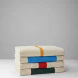 MARTENS & MARTENS Strandtuch (90 x 180 cm) • Red-Dark Green-Toffee-Pink