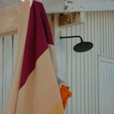 MARTENS & MARTENS Strandtuch (90 x 180 cm) • Yellow-Fuchsia-Orange-Olive