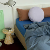 Spannbettlaken aus Bio-Baumwolle • Cobalt Blue