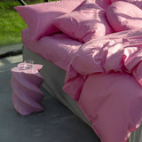 SUITE702 - Spannbettlaken aus Bio-Baumwolle • Pink Candy - ROSA ECK