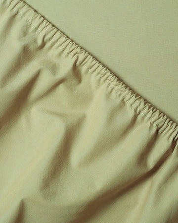 SUITE702 - Spannbettlaken aus Bio-Baumwolle • Pistachio - ROSA ECK