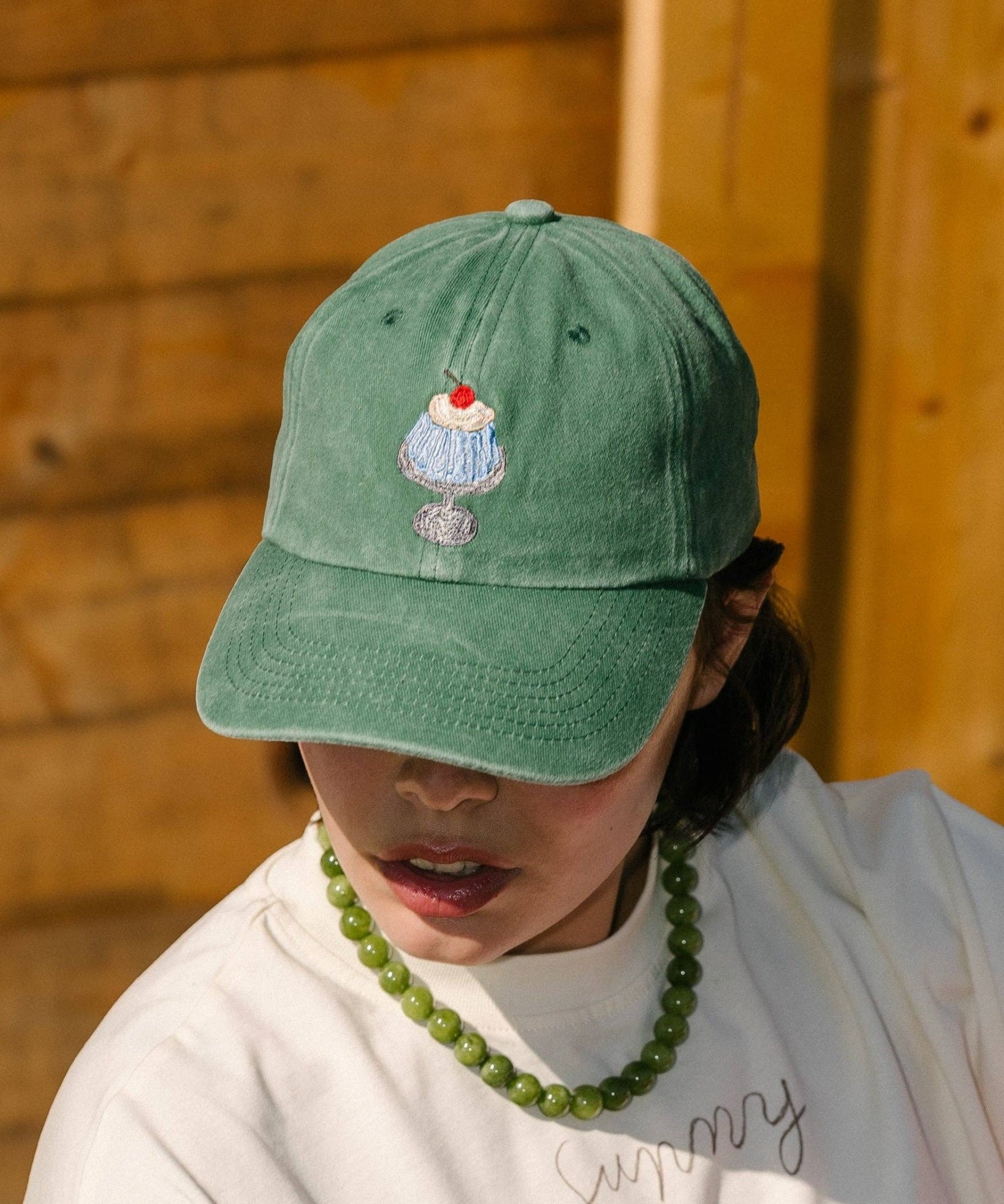 Tarta Gelatina - CHERRY ON TOP Cap • Washed Green - ROSA ECK