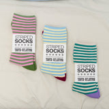 Tarta Gelatina - Gestreifte Socken • Aubergine Garden - ROSA ECK