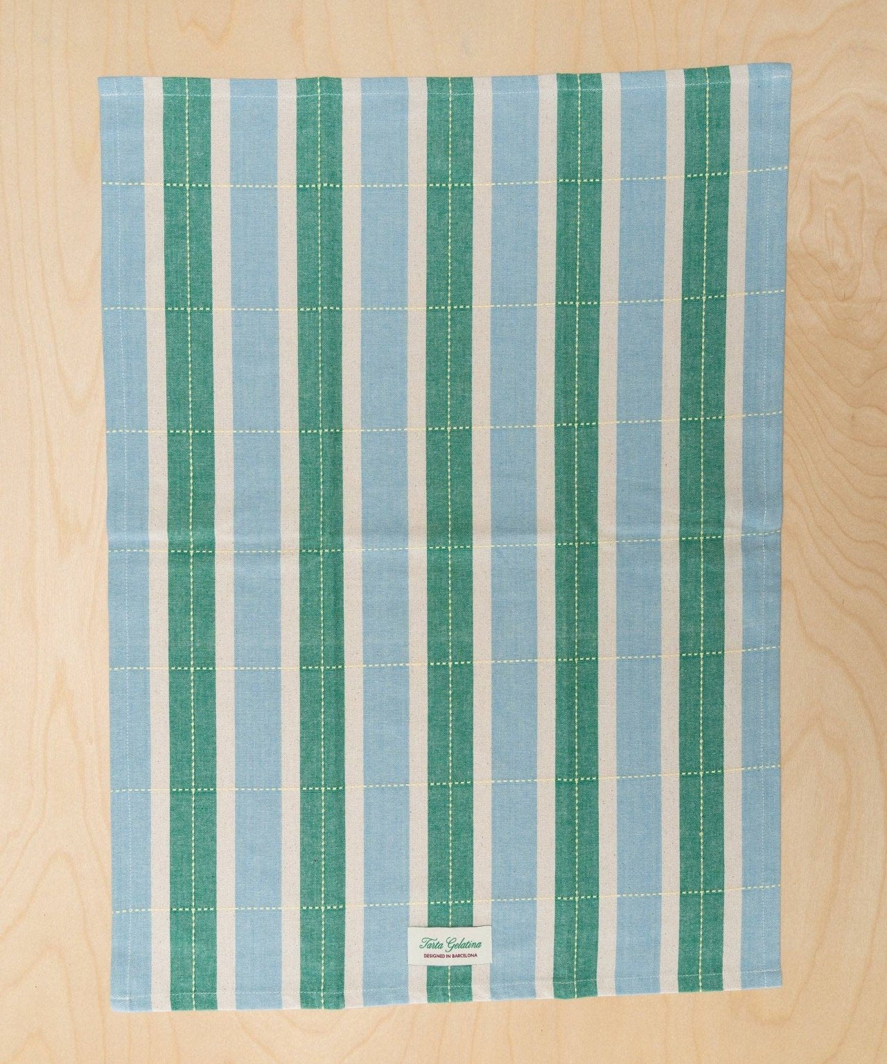 Tarta Gelatina - Gestreiftes Geschirrtuch • Grün/Blau - Sofadecke - ROSA ECK