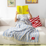 Tarta Gelatina - NOLITA Sofadecke aus Wolle • Light Blue - Sofadecke - ROSA ECK