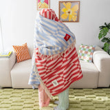 Tarta Gelatina - NOLITA Sofadecke aus Wolle • Light Blue - Sofadecke - ROSA ECK