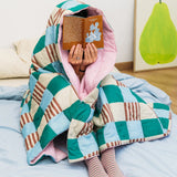 Tarta Gelatina - PLAYGROUND Große Steppdecke/Spieldecke - Sofadecke - ROSA ECK