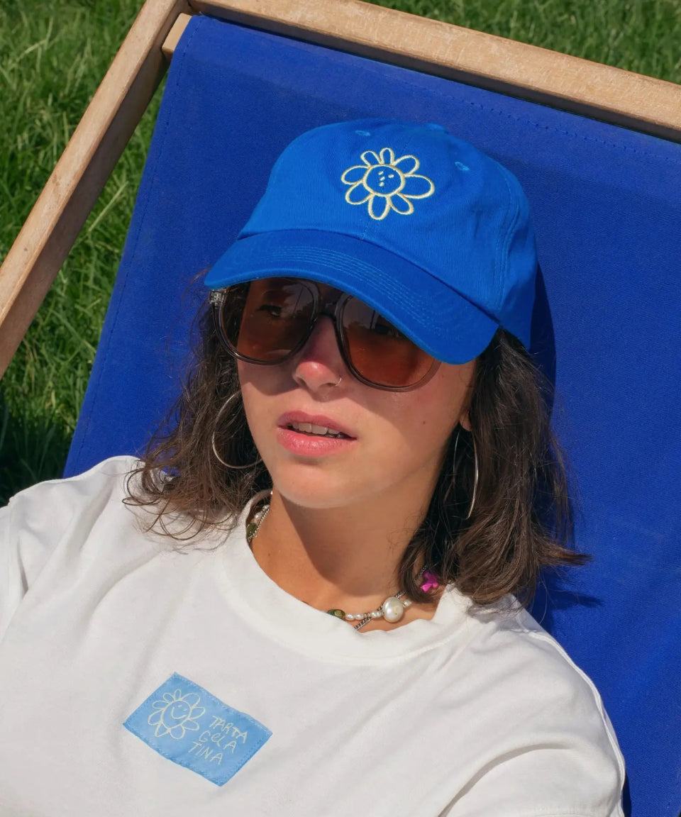 Tarta Gelatina - SILLY FLOWER CAP • Kobaltblau - Cap - ROSA ECK Concept Store