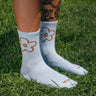 Tarta Gelatina - TRY LATER Socken – Hellblau mit Blumen - Motiv - Socken - ROSA ECK Concept Store