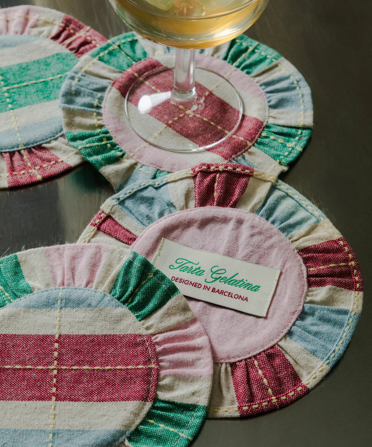 Tarta Gelatina - Untersetzer mit Rüschen (4 - Set) - Untersetzer - ROSA ECK