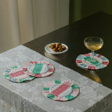 Tarta Gelatina - Untersetzer mit Rüschen (4 - Set) - Untersetzer - ROSA ECK