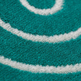 Tarta Gelatina - Wende-Gästetuch • Teal / Pink - ROSA ECK