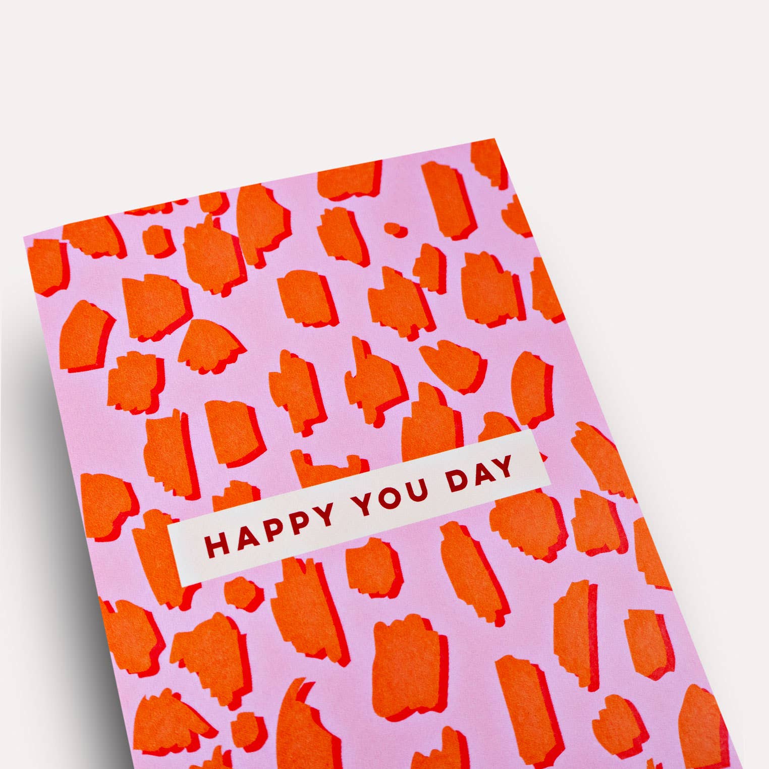 The Completist - HAPPY YOU DAY Grußkarte - ROSA ECK