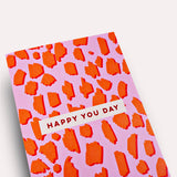 The Completist - HAPPY YOU DAY Grußkarte - ROSA ECK