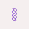 The Completist - MINI - HELIX Kleines Lesezeichen • Lavendel - ROSA ECK