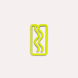 The Completist - MINI - MIAMI Kleines Lesezeichen • Chartreuse - ROSA ECK