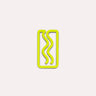 The Completist - MINI - MIAMI Kleines Lesezeichen • Chartreuse - ROSA ECK