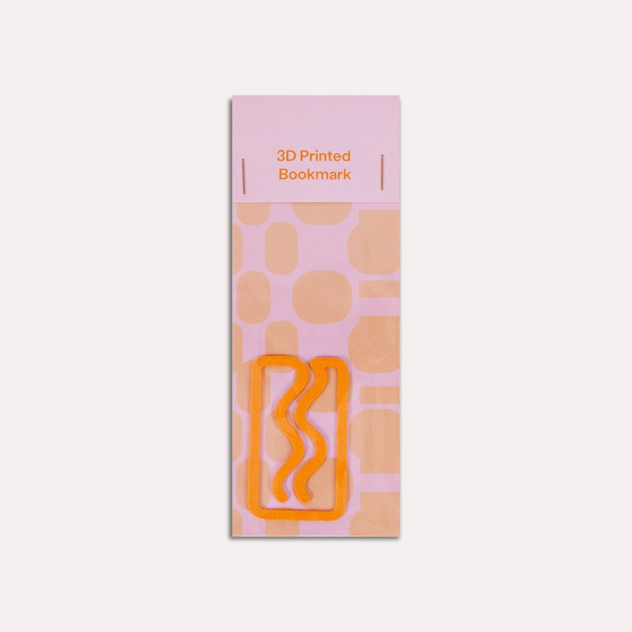 The Completist - MINI - MIAMI Kleines Lesezeichen • Mandarin - ROSA ECK