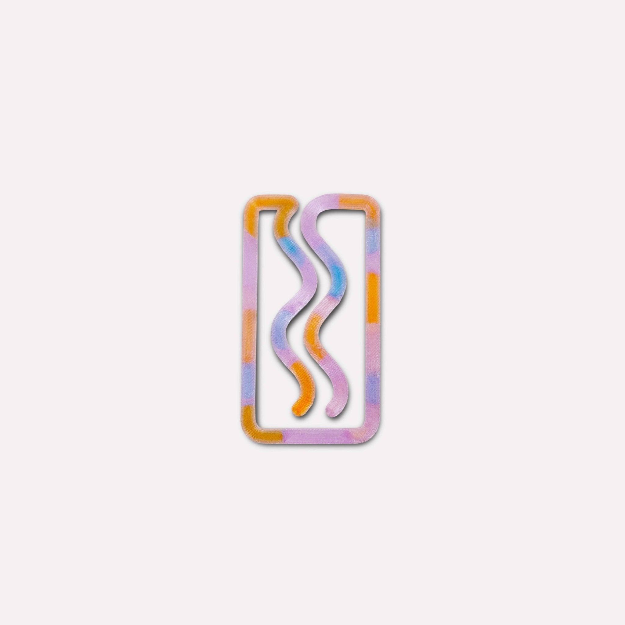 The Completist - MINI - MIAMI Kleines Lesezeichen • Multicolor Transluscent - ROSA ECK