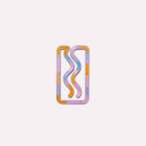 The Completist - MINI - MIAMI Kleines Lesezeichen • Multicolor Transluscent - ROSA ECK