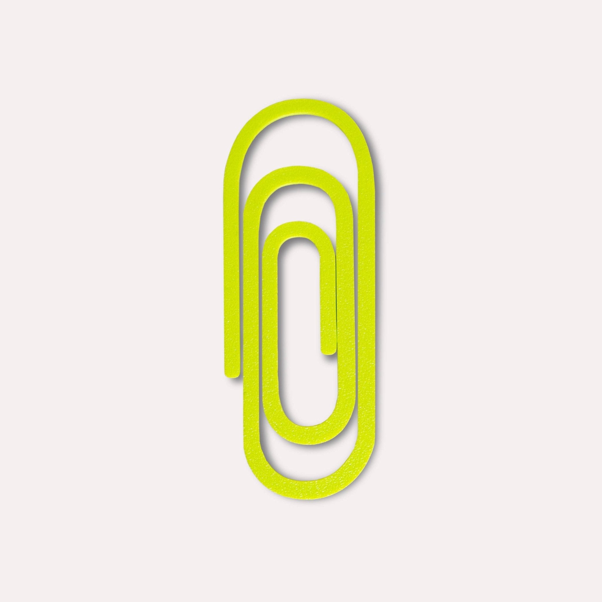 The Completist - PAPERCLIP Lesezeichen • Chartreuse - ROSA ECK