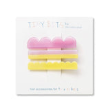 the cotton cloud - FLUOR Haarnadeln 3er - Set - ROSA ECK - Acetat, Gelb, Kinder