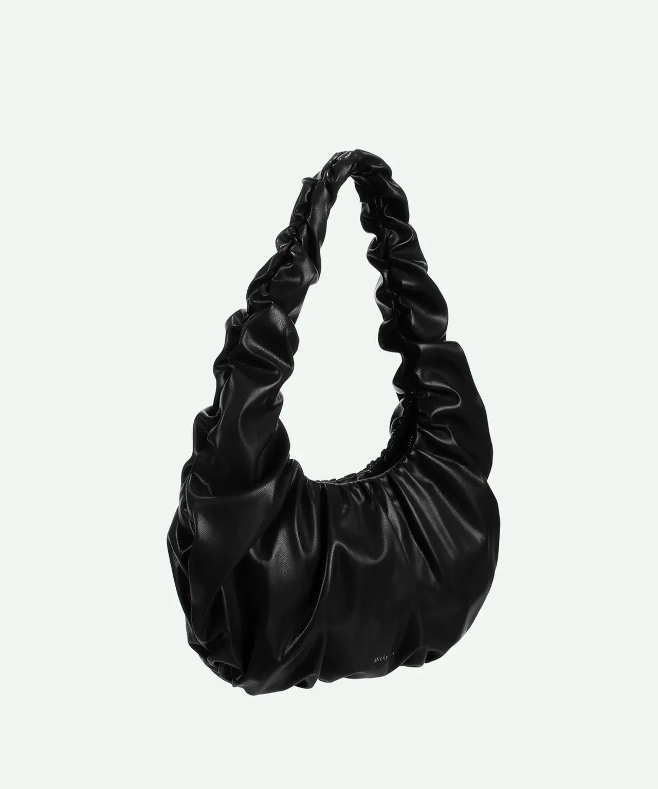 The Sticky Sis Club - CLUB CHIC croissant hand bag • black - Handtasche - ROSA ECK Concept Store