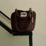 The Sticky Sis Club - Häkeltasche • chocolate - ROSA ECK