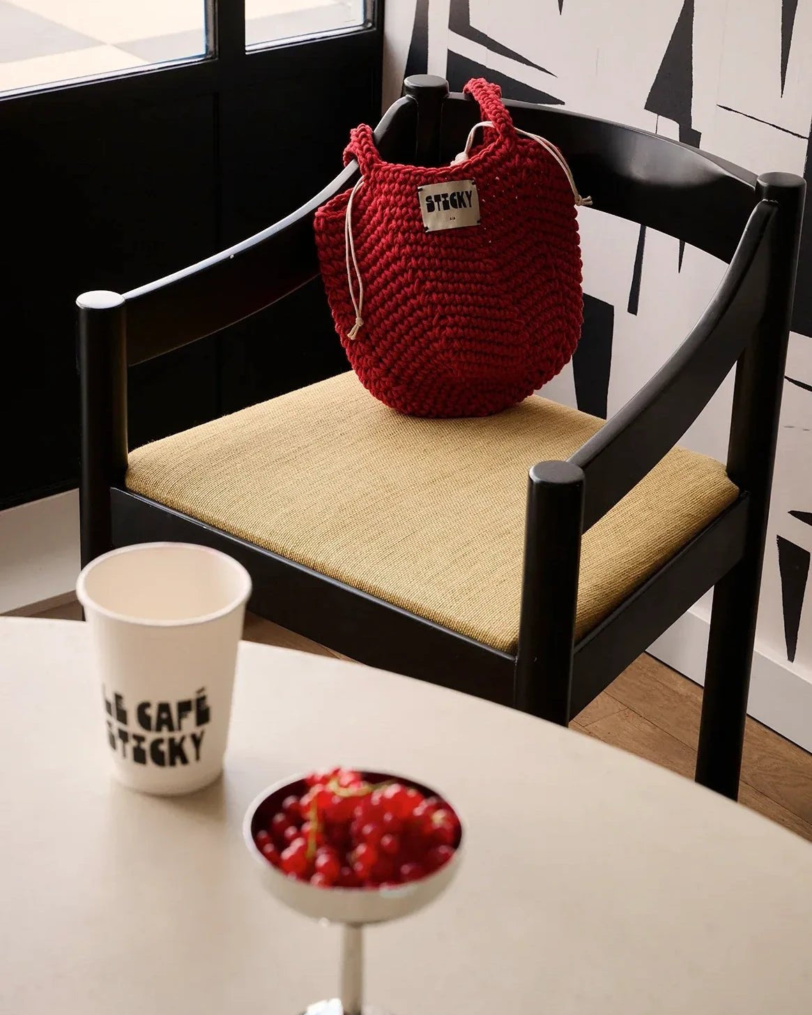The Sticky Sis Club - Häkeltasche • Chili - ROSA ECK