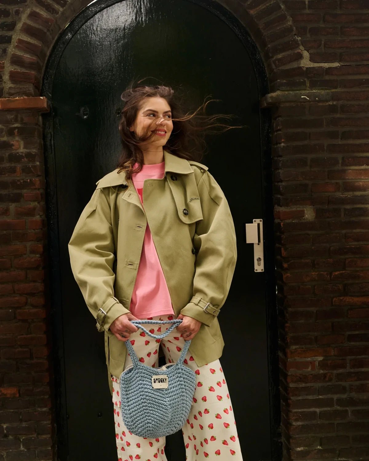 The Sticky Sis Club - Häkeltasche • Sky - ROSA ECK