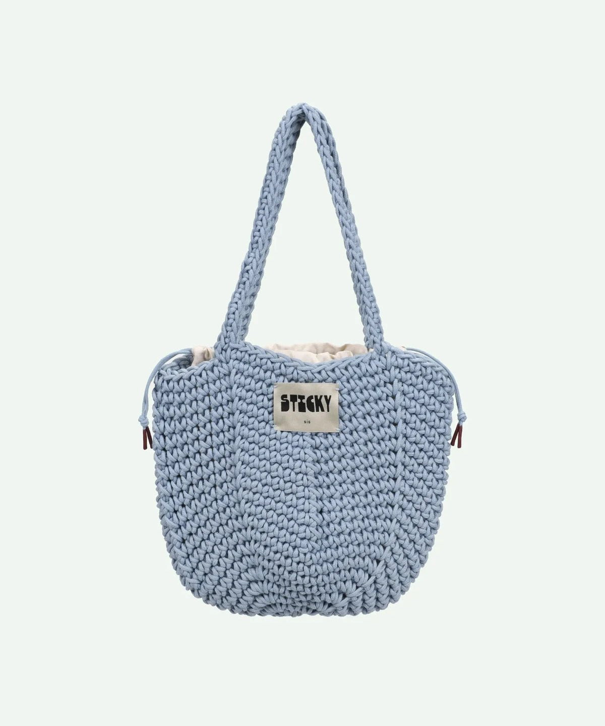 The Sticky Sis Club - Häkeltasche • Sky - ROSA ECK