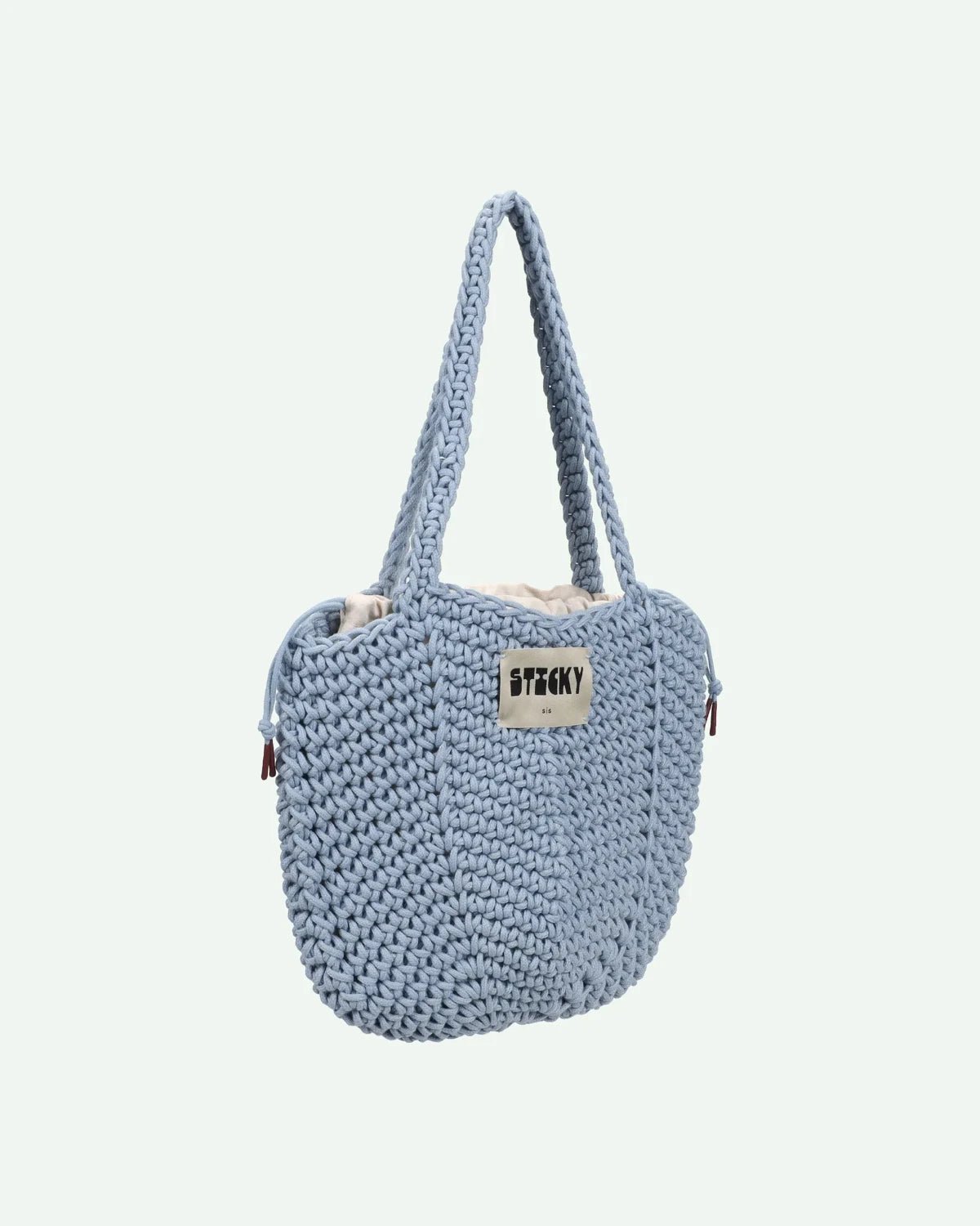 The Sticky Sis Club - Häkeltasche • Sky - ROSA ECK