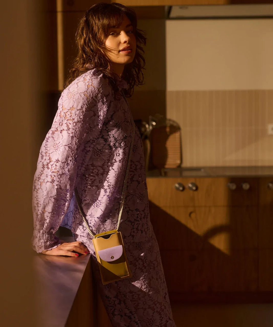 The Sticky Sis Club - IL SOLE COLORE Handytasche • affogato beige + costa green + sunset lilac - Handytasche - ROSA ECK