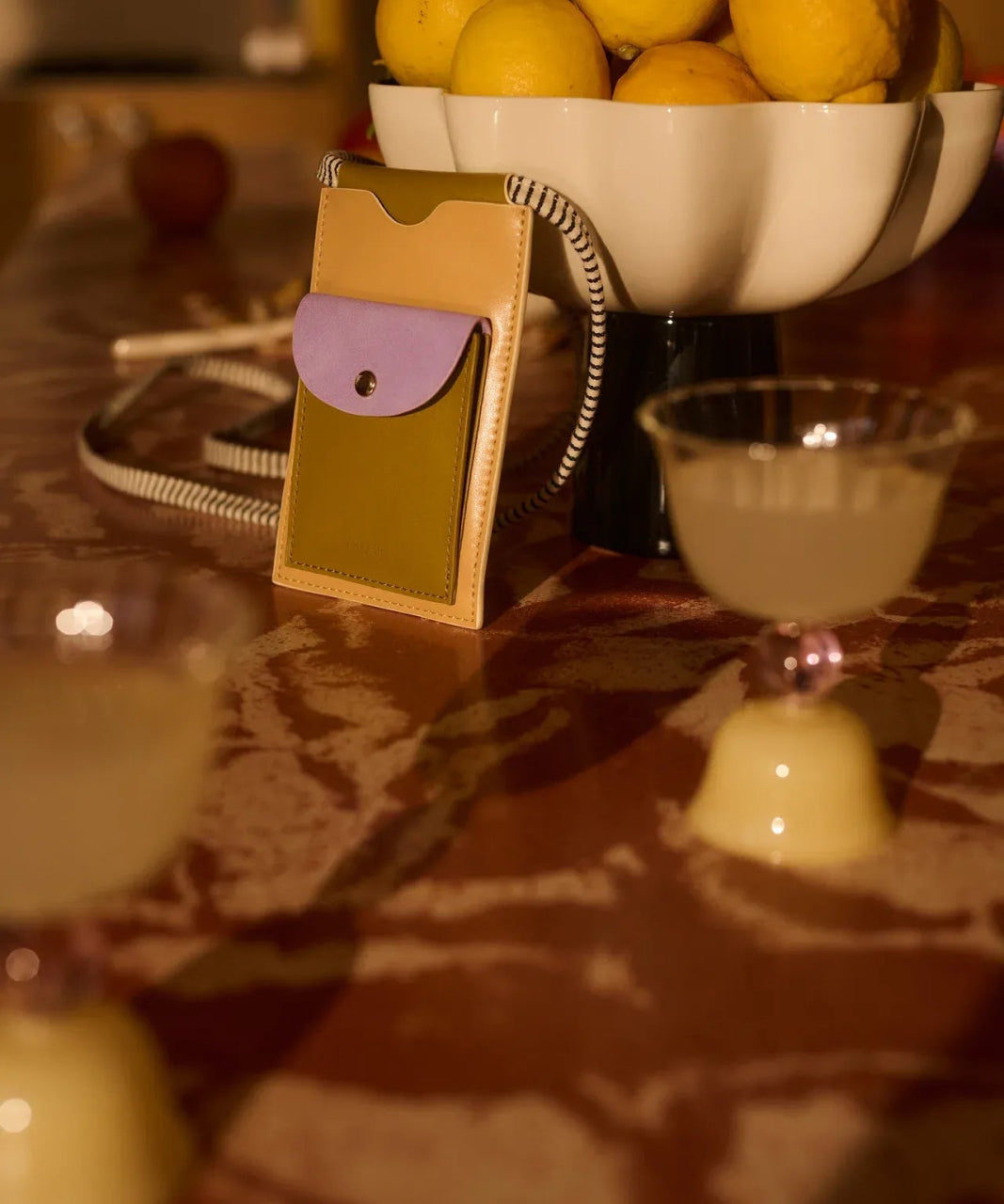 The Sticky Sis Club - IL SOLE COLORE Handytasche • affogato beige + costa green + sunset lilac - Handytasche - ROSA ECK