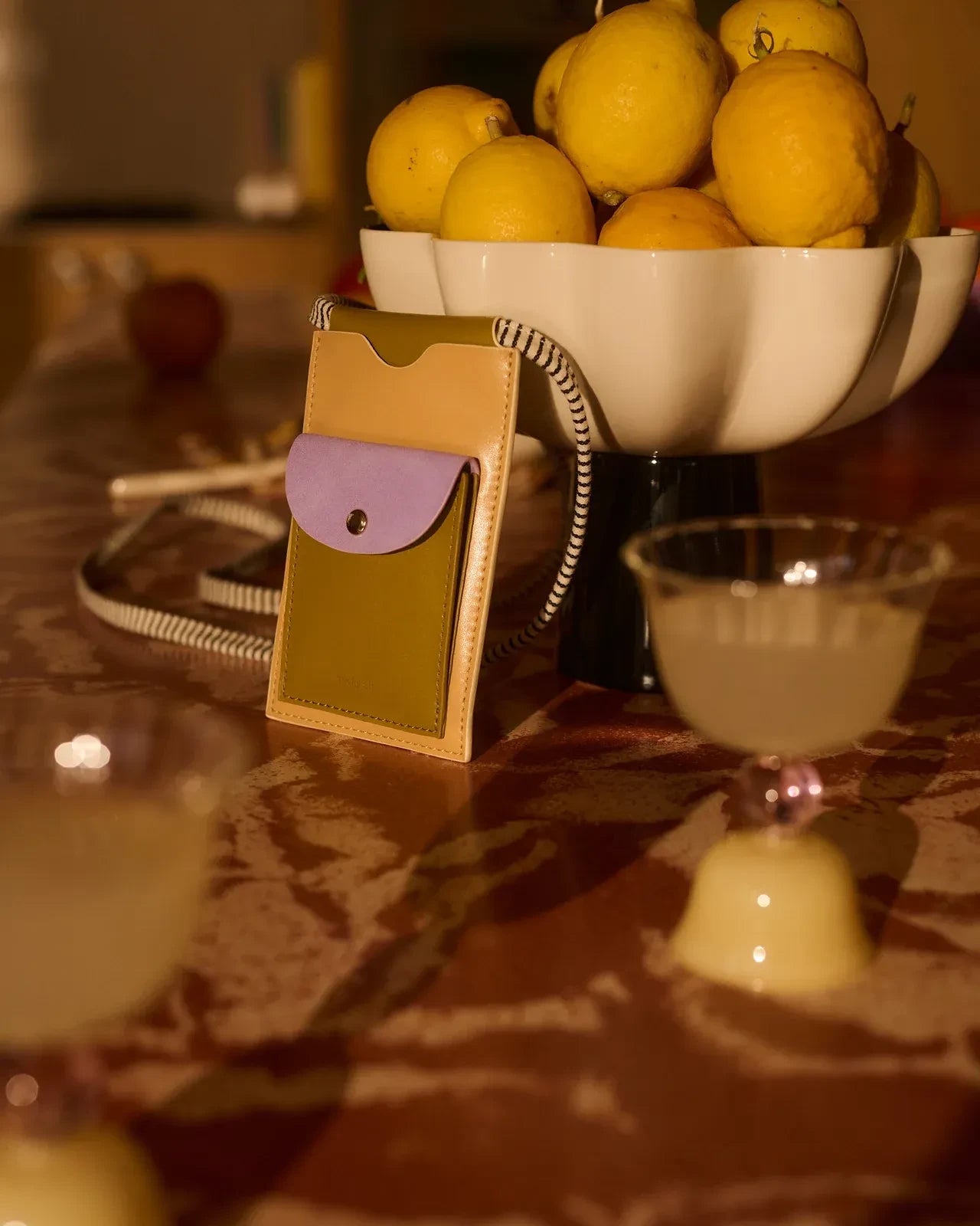 The Sticky Sis Club - IL SOLE COLORE Handytasche • affogato beige + costa green + sunset lilac - Handytasche - ROSA ECK Concept Store