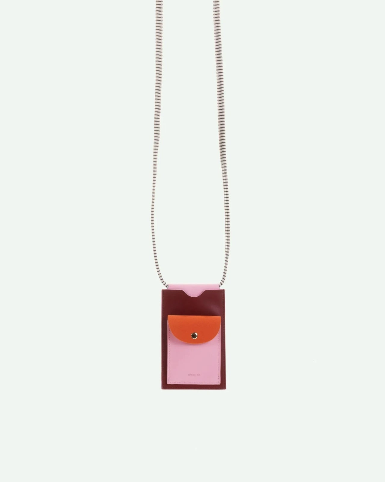 The Sticky Sis Club - IL SOLE COLORE Handytasche • cherry red + dolce pink + arancia orange - Handytasche - ROSA ECK Concept Store