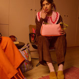 The Sticky Sis Club - IL SOLE Handtasche • dolce pink + arancia orange - Handtasche - ROSA ECK Concept Store