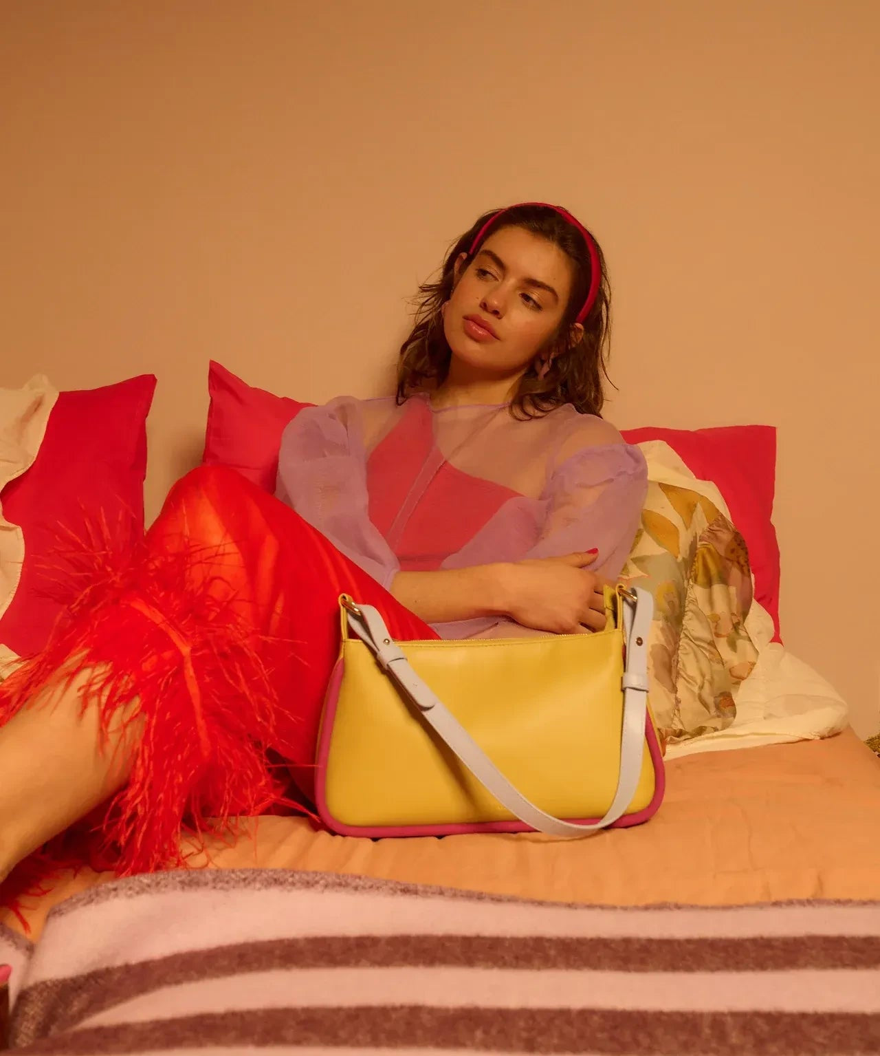 The Sticky Sis Club - IL SOLE Handtasche • lemon leaf + positano purple - Handtasche - ROSA ECK Concept Store