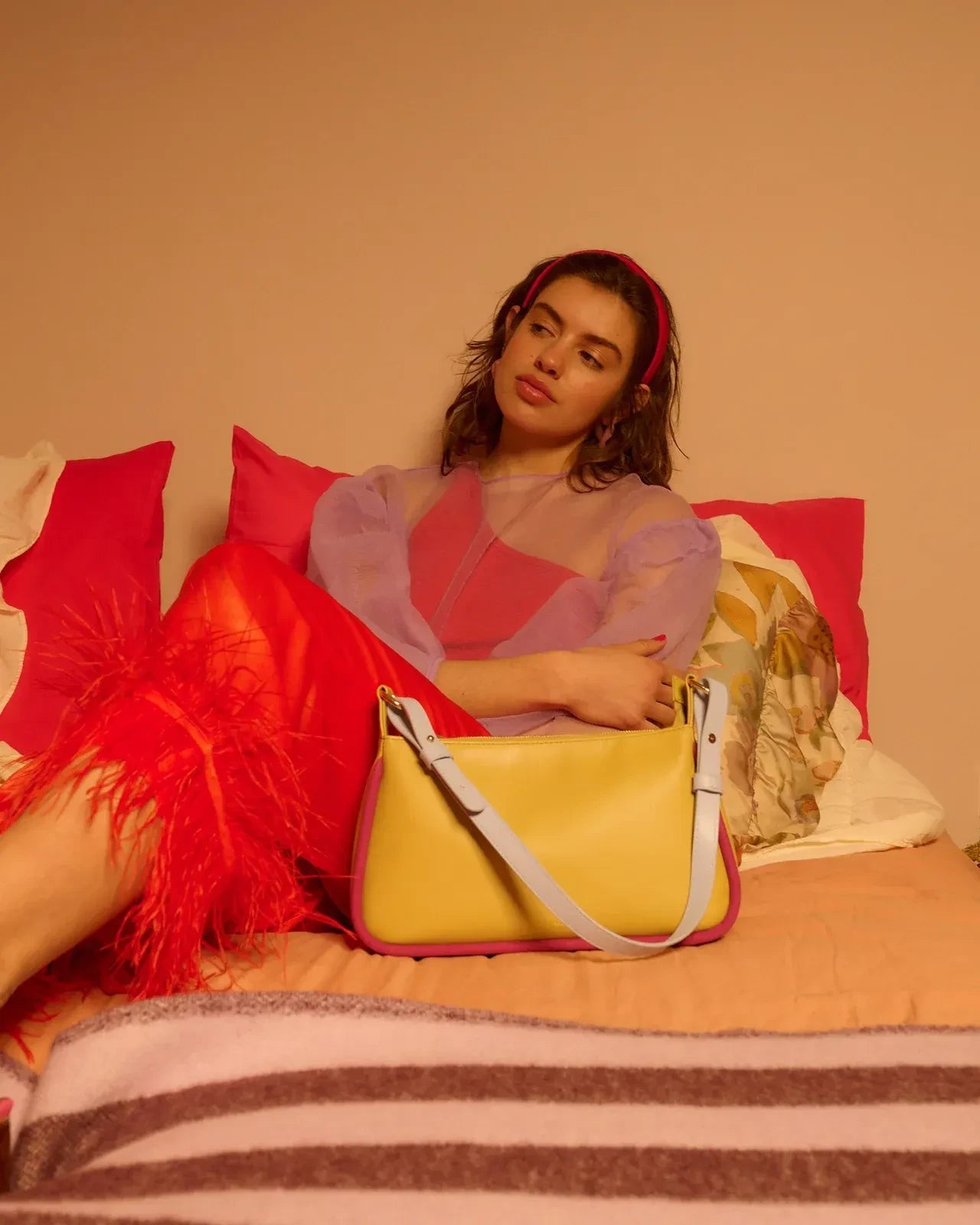 The Sticky Sis Club - IL SOLE Handtasche • lemon leaf + positano purple - Handtasche - ROSA ECK Concept Store