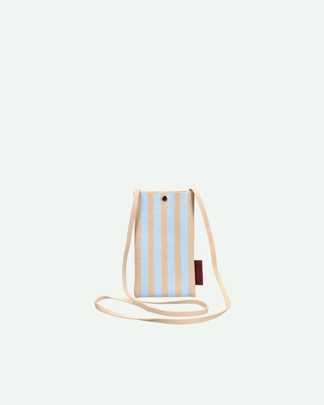 The Sticky Sis Club - KNITTED STRIPES Handytasche • marzipan + sky - Handytasche - ROSA ECK Concept Store