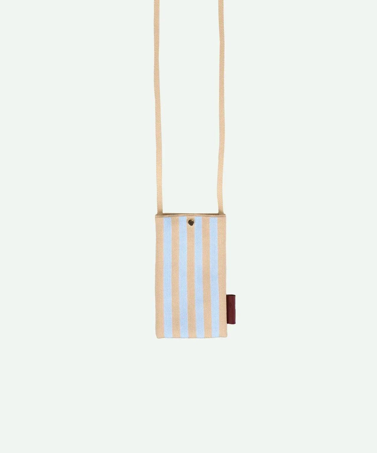 The Sticky Sis Club - KNITTED STRIPES Handytasche • marzipan + sky - Handytasche - ROSA ECK Concept Store